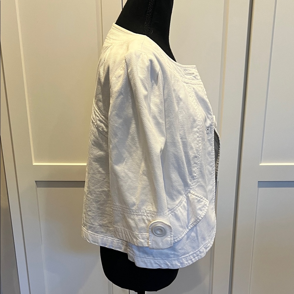 Ambition White Patterned Jacket Size S - image 4